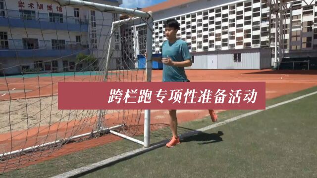 跨栏跑专项性准备活动《田径运动教学实践指南》