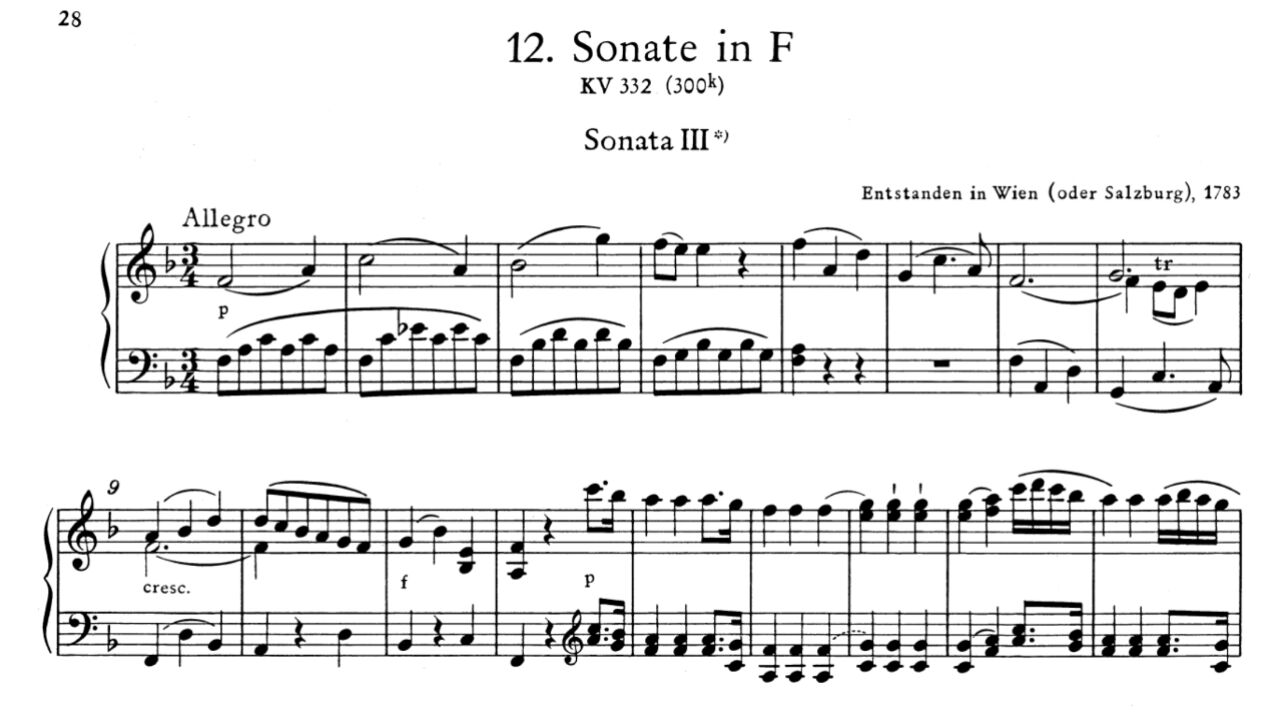 莫扎特-f大调奏鸣曲(k.