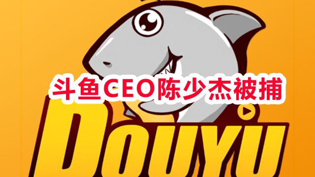 斗鱼CEO陈少杰被逮捕,盘前股价暴跌