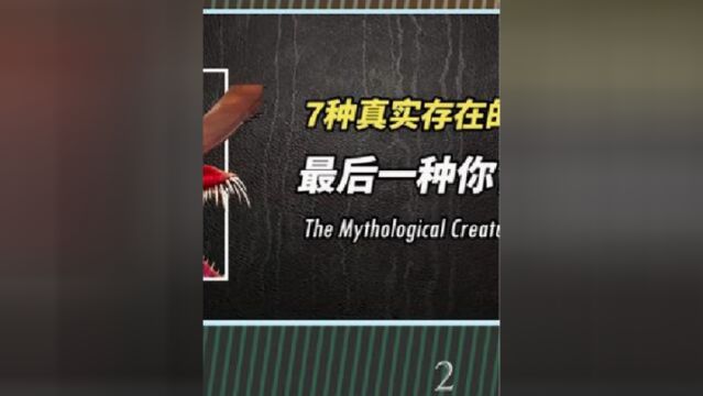 鸭嘴兽灭绝了吗?盘点7种真实存在的神话生物