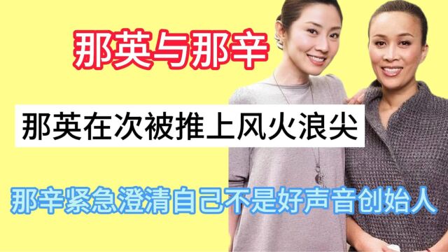 紧急撇清与好声音的关系,学员纷纷爆料,那英的姐姐实力有多强大