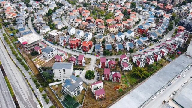 航拍中国广西桂林市临桂区全景