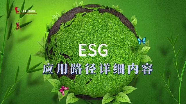 ESG应用路径包含哪些内容?leverage供应链两分钟详解ESG应用路径