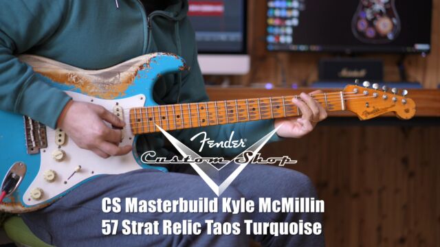 Fender CS Masterbuilt Kyle McMillin 57 Strat 绿松石配色 电吉他