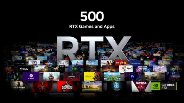 NVIDIA RTX 游戏和应用突破500款,玩家每周RTX游戏时长达到8700万小时