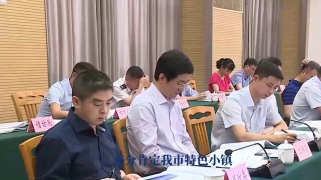 在全市特色小镇“比学赶超”现场推进会上的讲话