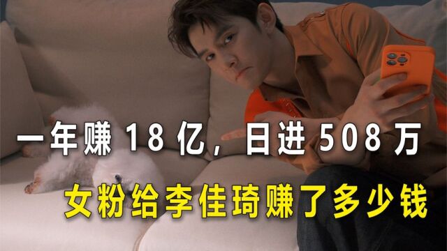 一年赚18亿,每天都有508万进账,女粉能给李佳琦赚多少钱?