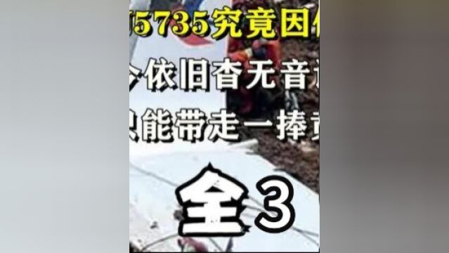 东航MU5735究竟因何坠毁,至今依旧杳无音讯,家属只能带走一捧黄土