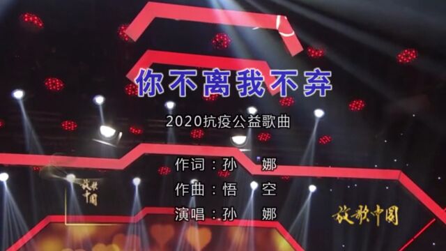 孙娜演唱歌曲《你不离我不弃》KTV版