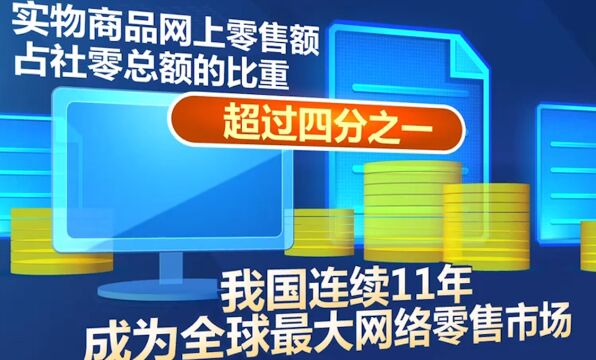 商务部,我国连续11年成为全球最大网络零售市场