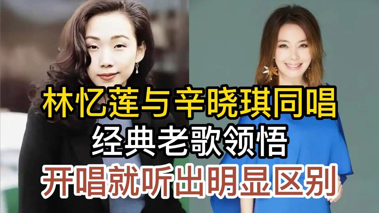 歌手林忆莲与天后辛晓琪,同唱经典老歌领悟,翻唱能否超越原唱