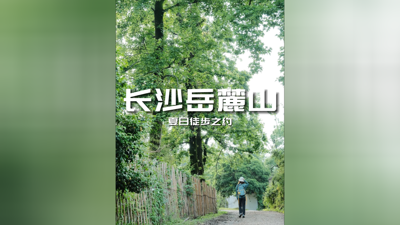 夏日征服岳麓山!西门到鸟语林,清凉徒步全攻略!