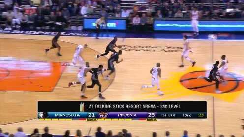 《NBA比赛集锦》【扣篮】老当益壮 布克高抛彩虹钱德勒暴力虐筐