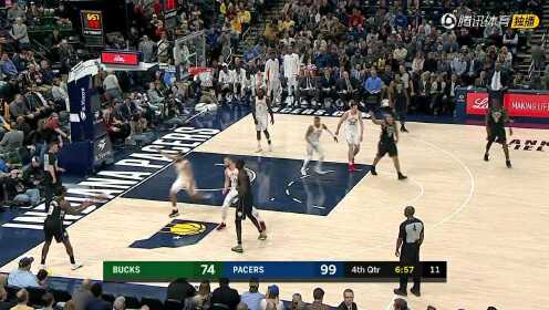 《NBA全场集锦》雄鹿vs步行者第4节精编 布朗替补登场发挥出色