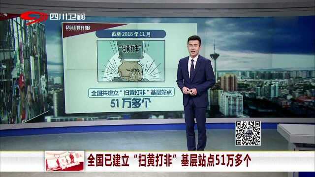 全国已建立“扫黄打非”基层站点51万多个