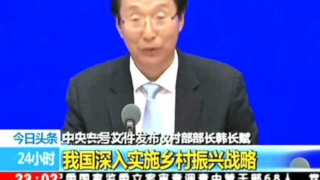 中央一号文件发布 我国深入实施乡村振兴战略