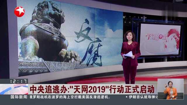 中央追逃办:“天网2019”行动正式启动