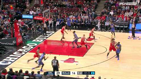 《NBA全场集锦》【得分】被防到最后5秒又何妨？罗斯迎防守仍然命中大号三分