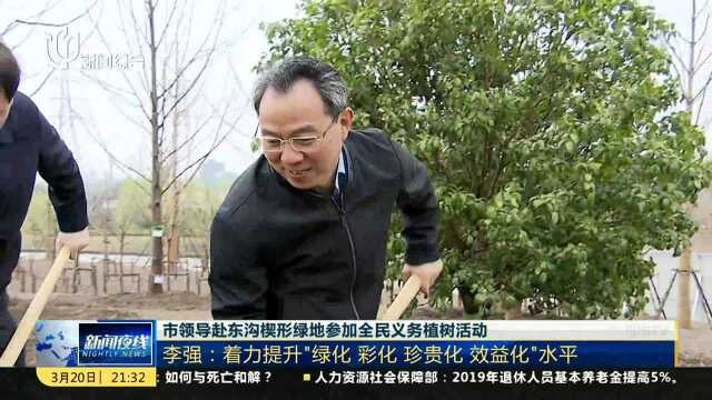 市领导赴东沟楔形绿地参加全民义务植树活动