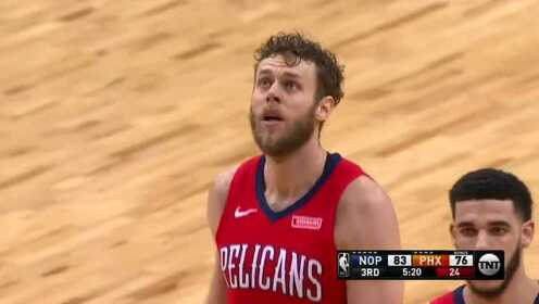 《NBA全场回放》【原声回放】鹈鹕vs太阳第3节 迪亚洛一飞冲天单臂虐筐