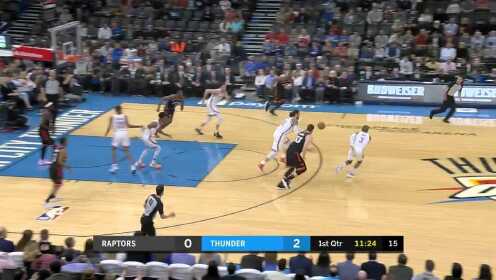 《NBA全场集锦》抢断反击电光火石 保罗单骑闯关快攻上篮