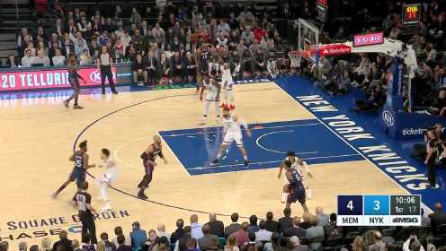 《NBA全场集锦》空切突破反手上篮 布洛克脚踩莲花强打建功