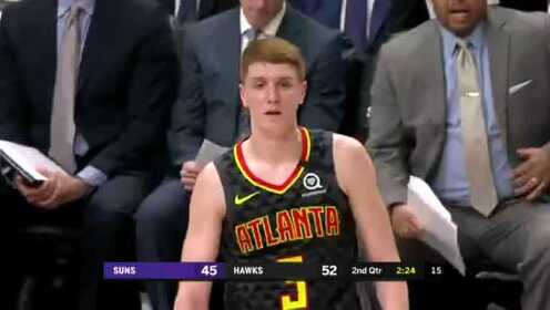 《NBA全场回放》【原声回放】太阳vs老鹰第2节 乌布雷滑翔上篮