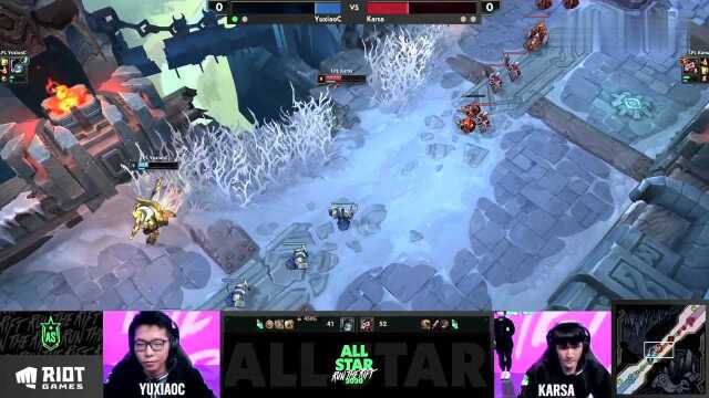 2020英雄联盟全明星LPL1v1决赛:YuxiaoC vs Karsa 第1局