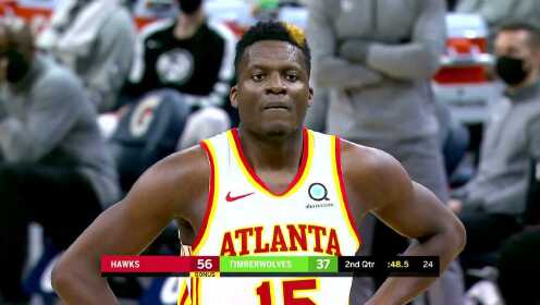 《NBA全场集锦》老鹰vs森林狼第2节中文回放