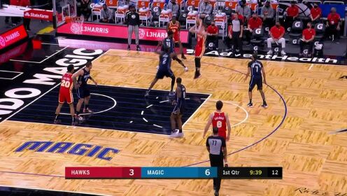 《NBA全场集锦》老鹰vs魔术第1节原声解说回放