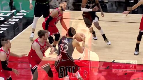 《NBA全场集锦》就你叫狼王啊？克奈特劈头盖脸大帽唐斯