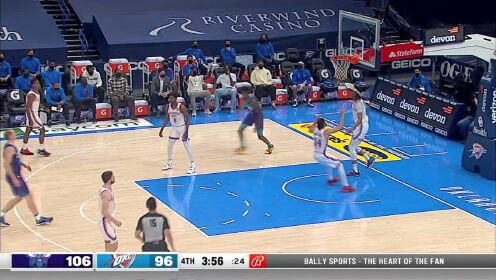 《NBA全场集锦》【原声】黄蜂113-102雷霆 波库生涯新高7记三分难敌黄蜂7人上双