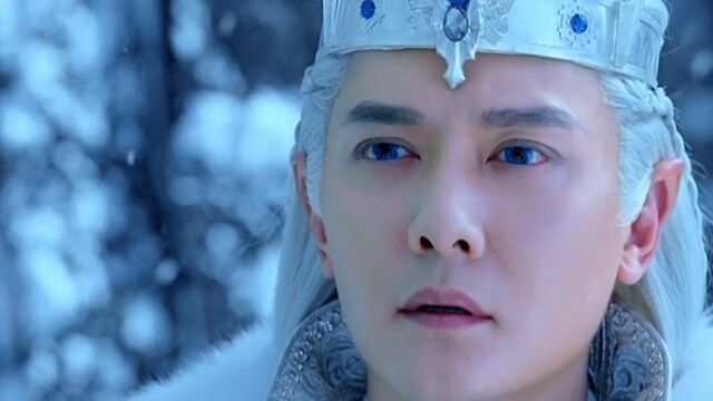 《幻城》第1集01:冰族王子的眼泪落在血迹上瞬间化为了红色水晶,痛苦