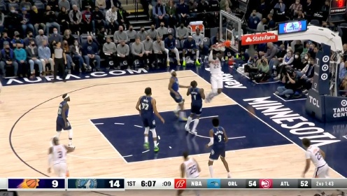 《NBA全场集锦》团宠无疑了！保罗头顶炮弹直塞喂饼艾顿空接暴扣炸筐