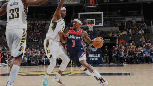 《NBA全场集锦》【原声】奇才110-116步行者 比尔空砍34分不敌步行者6人上双