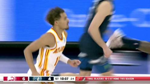 《NBA全场集锦》手感火热！特雷杨大空位三分稳稳命中