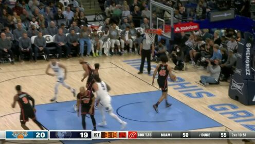《NBA全场集锦》谁说的他只会杀篮下？莫兰特急停跳投半截篮稳稳命中