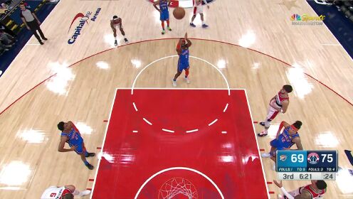 《NBA全场集锦》【回放】NBA常规赛：雷霆vs奇才第3节原声解说回放