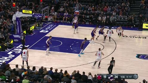 《NBA全场集锦》德拉季奇穿针引线输送炮弹 德拉蒙德顺势起飞空接暴扣
