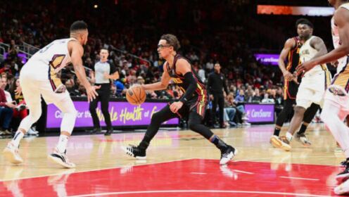 《NBA全场集锦》【球星】杨vs鹈鹕集锦 全场34+10超远三分一发入魂