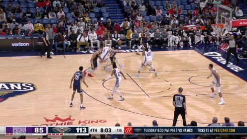 《NBA全场集锦》【原声】国王104-136鹈鹕 墨菲赛季新高鹈鹕大胜国王