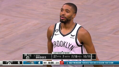 《NBA全场集锦》我就是球队老大！ 布里奇斯第一节拿下19分怎么投怎么有