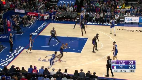 《NBA全场集锦》回顾费城vs国王交战记录 帝登组合将率队冲击5连胜