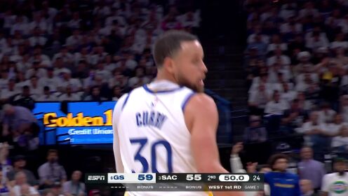 NBA全场集锦_NBA季后赛：勇士123-126国王_【回放】勇士vs国王英文原声全场回放_高清