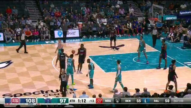 活塞vs黄蜂第4节英文原声回放