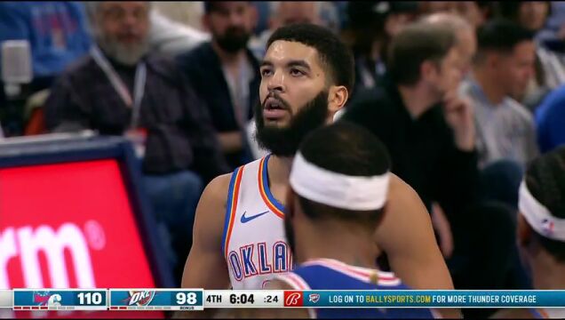 NBA常规赛：76人vs雷霆第4节中文解说回放