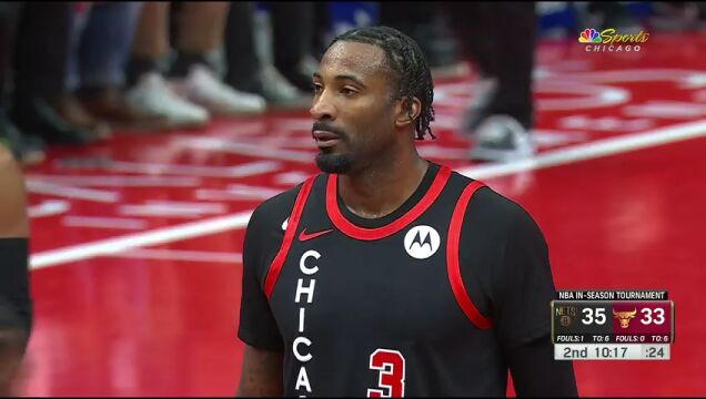 NBA季中锦标赛小组赛：篮网vs公牛第2节中文解说回放