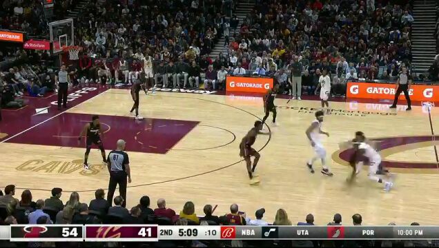 热火vs骑士第2节中文解说回放