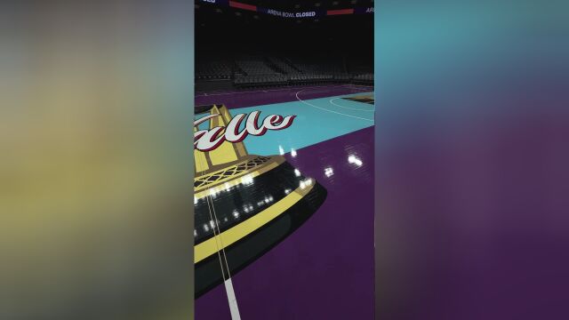 不能让我一个人瞎 眼神好的来欣赏下绿军和太阳锦标赛地板