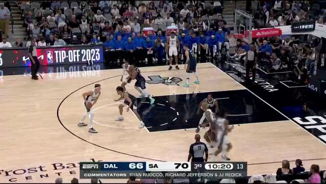 独行侠vs马刺第3节中文解说回放